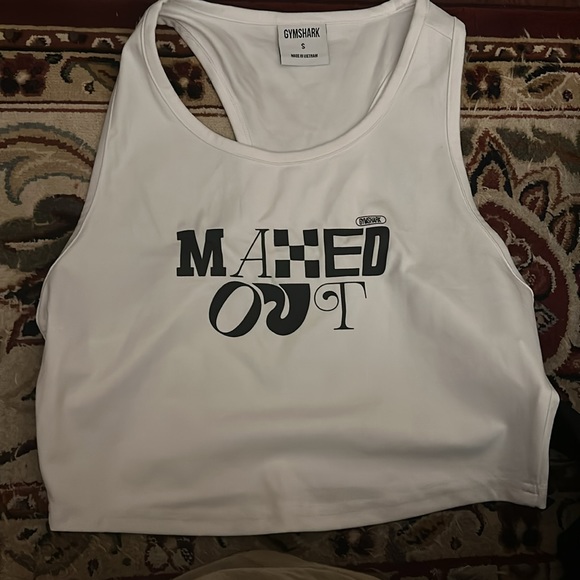 Gymshark white maxed out tank top - Picture 2 of 7